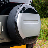 Universal Spare Wheel Cover Black/Silver