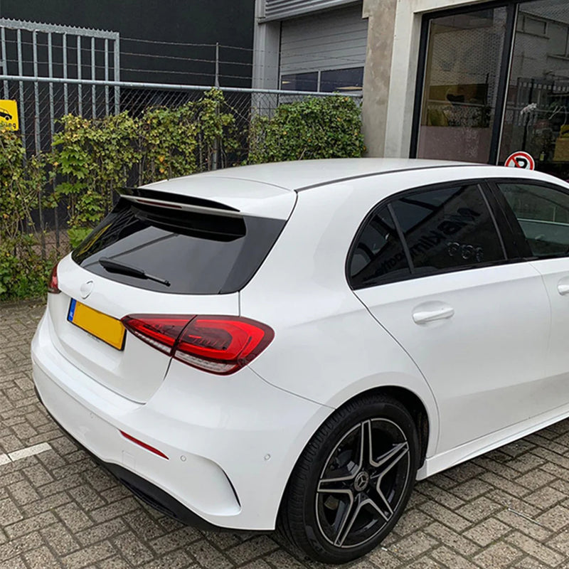 Gloss Black Rear Boot Spoiler Lip For Mercedes A Class W177 A35 A45 Style