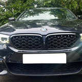 BMW 5 Series G30 M5 Diamond Grille Gloss Black