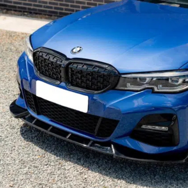 BMW 3 Series G20 G21 Front Lip Gloss Black