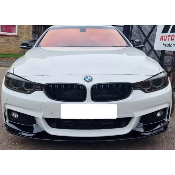 GLOSS BLACK FRONT LIP FOR BMW 4 SERIES F32 F33 F36