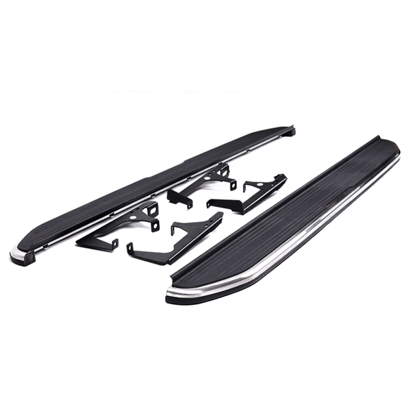 Black and Silver Side Steps For Range Rover Evoque 2020+
