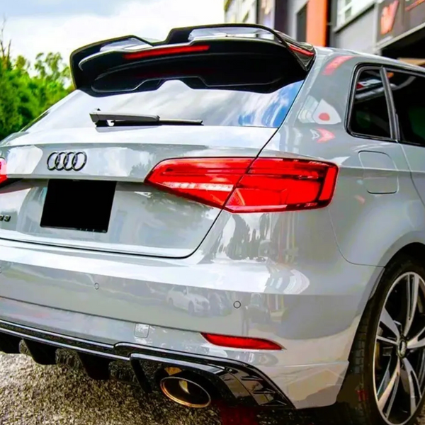 Sportback Rear Boot Spoiler For Audi A3 S3 RS3 8V 2013-2020 Gloss Black