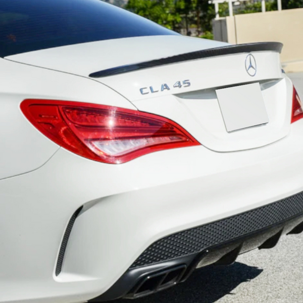 Mercedes W117 C117 CLA Rear Spoiler Gloss Black