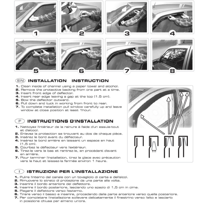 Wind Deflectors For VW Golf MK7 (2013-2020)