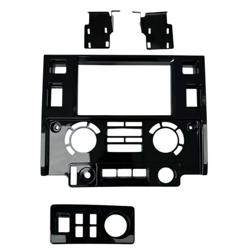 Land Rover Defender L316 Double Din Dashboard Kit Gloss Black