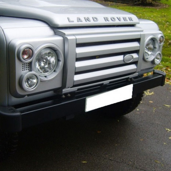 Land Rover Defender SVX Style Front Grille + Headlamp Cases Silver