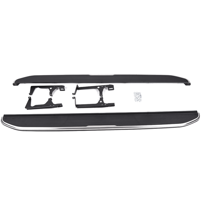 Black and Silver Side Steps For Range Rover Evoque 2020+