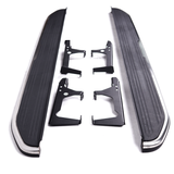 Black and Silver Side Steps For Range Rover Evoque 2020+