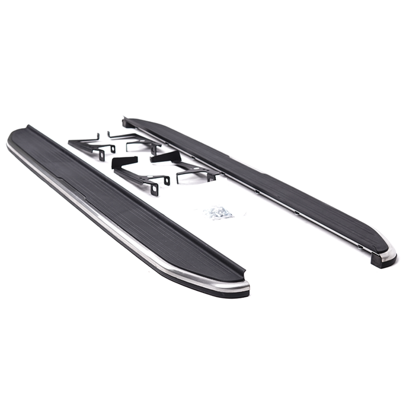 Black and Silver Side Steps For Range Rover Evoque 2020+