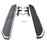 Black and Silver Side Steps For Range Rover Evoque 2020+