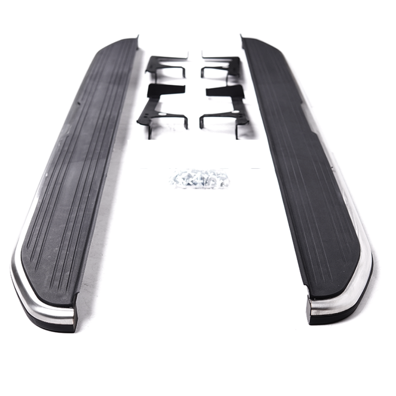 Black and Silver Side Steps For Range Rover Evoque 2020+