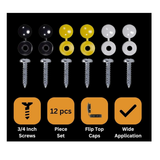 Number Plate Fixing Kit