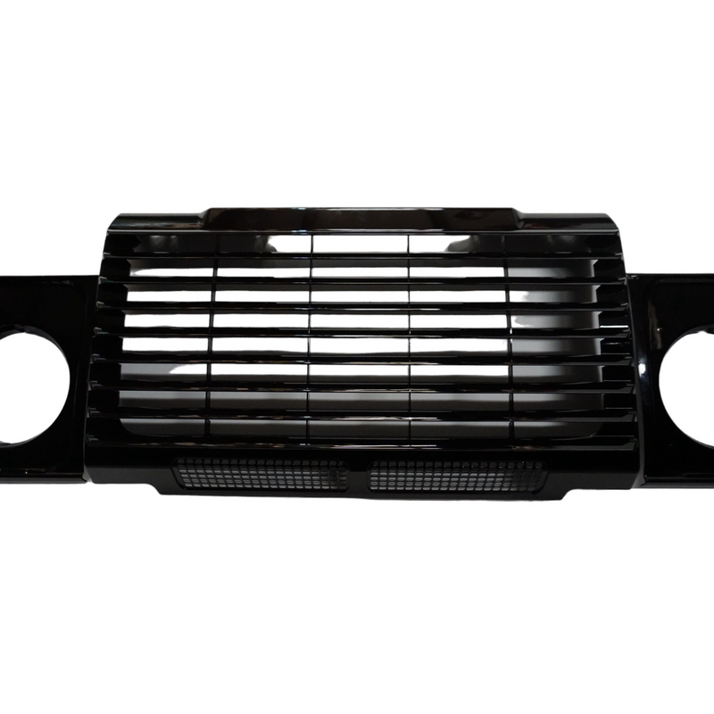 Land Rover Defender 3PC Grille + Headlamp Cases Black