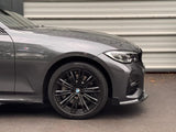 Front Lip Splitter Gloss Black For BMW 3 Series