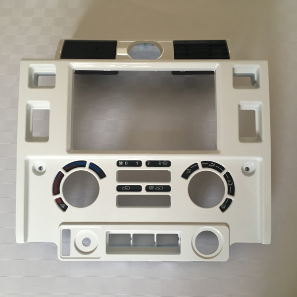 Land Rover Defender L316 Double Din Centre Console Gloss White