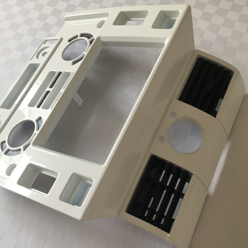 Land Rover Defender L316 Double Din Centre Console Gloss White