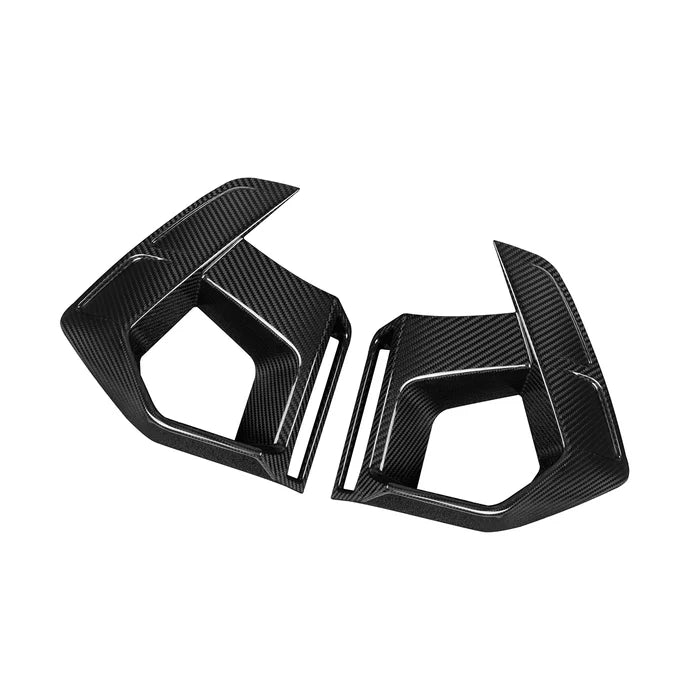 SooQoo BMW X3M F97 & X4M F98 LCI Front Ducts In Gloss Pre Preg Carbon Fibre (Facelift 2022+)