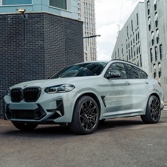 SooQoo BMW X3M F97 & X4M F98 LCI Front Canards In Gloss Pre Preg Carbon Fibre (Facelift 2022+)