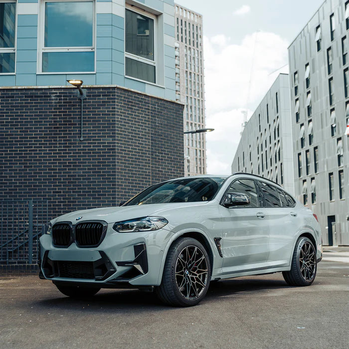 SooQoo BMW X3M F97 & X4M F98 LCI Front Canards In Gloss Pre Preg Carbon Fibre (Facelift 2022+)