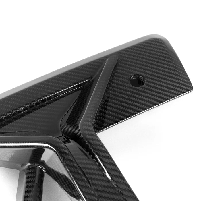 SooQoo BMW X3M F97 & X4M F98 LCI Front Canards In Gloss Pre Preg Carbon Fibre (Facelift 2022+)