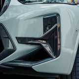 SooQoo BMW X3M F97 & X4M F98 LCI Front Canards In Gloss Pre Preg Carbon Fibre (Facelift 2022+)