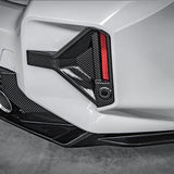 SooQoo BMW G87 M2 Rear Bumper Inserts In Gloss Carbon Fibre
