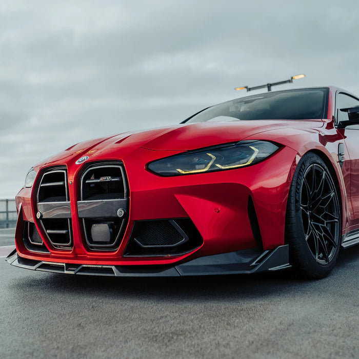 SooQoo BMW G80 M3 G82 M4 Front Splitter In Gloss Carbon Fibre