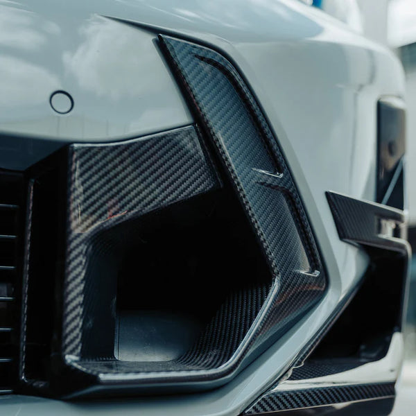SooQoo BMW X3M F97 & X4M F98 LCI Front Ducts In Gloss Pre Preg Carbon Fibre (Facelift 2022+)