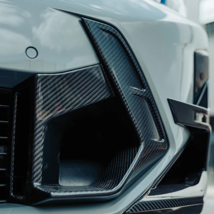 SooQoo BMW X3M F97 & X4M F98 LCI Front Ducts In Gloss Pre Preg Carbon Fibre (Facelift 2022+)