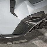SooQoo BMW F97 X3M LCI SQ 3 Piece Rear Diffuser In Gloss Pre Preg Carbon Fibre (Facelift 2022+)