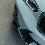 SooQoo BMW X3M F97 & X4M F98 LCI Front Canards In Gloss Pre Preg Carbon Fibre (Facelift 2022+)