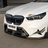 SooQoo BMW G90 & G99 M5 SQ Central Front Bumper Trim In Gloss Carbon Fibre