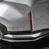 SooQoo BMW G80 & G81 M3 Rear Diffuser + Rear Splitters In Gloss Carbon Fibre