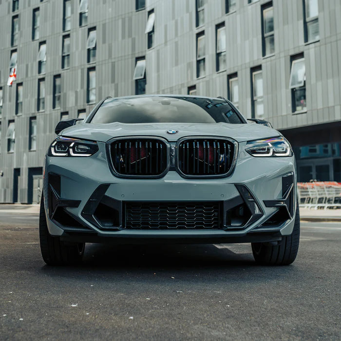 SooQoo BMW X3M F97 & X4M F98 LCI Front Ducts In Gloss Pre Preg Carbon Fibre (Facelift 2022+)