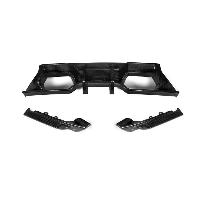 SooQoo BMW G87 M2 Rear Diffuser In Gloss Carbon Fibre