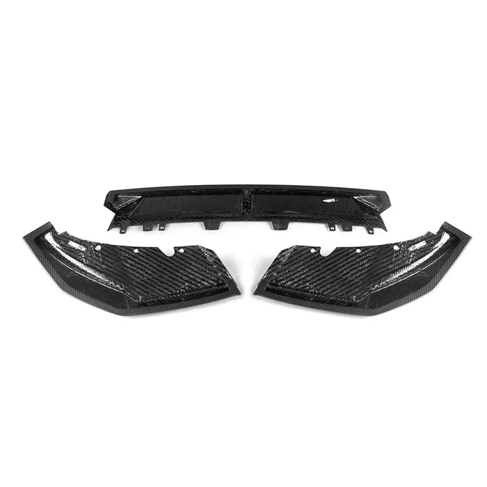 SooQoo BMW X3M F97 & X4M F98 LCI SQ-B Front Splitter In Gloss Pre Preg Carbon Fibre (Facelift 2022+)