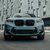 SooQoo BMW X3M F97 & X4M F98 LCI Front Canards In Gloss Pre Preg Carbon Fibre (Facelift 2022+)