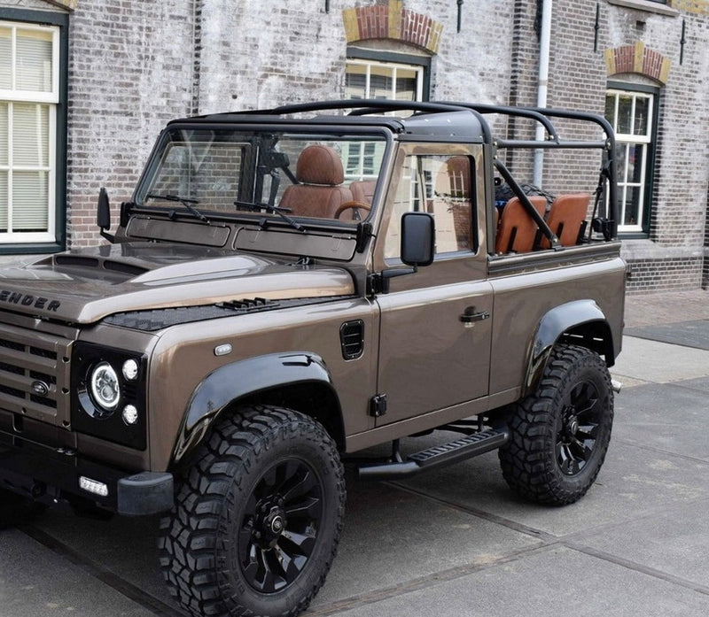 Land Rover Defender 90 Side Steps All Black 1989-2003