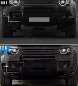 Land Rover Defender L663 Lower Fog Light Cases With LED