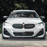 BMW 2 Series G42 2021+ Front Lip Splitter Gloss Black