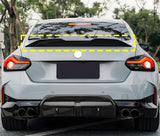 BMW 2 Series G42 2021+ Rear Boot Spoiler Gloss Black