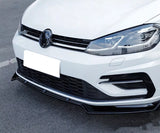 Gloss Black Front Splitter For VW GOLF MK7 MK7.5