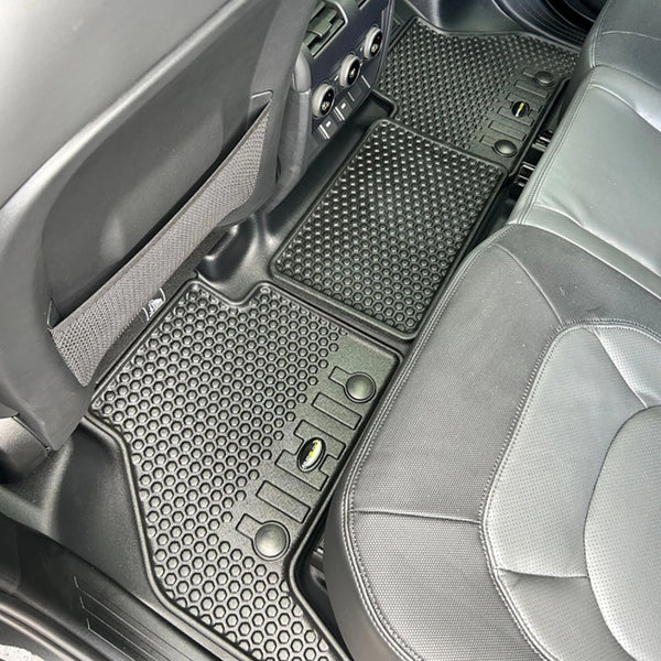 Land Rover Defender 2020 110 5 Floor Rubber Mat Set Front & Rear Deep Sided