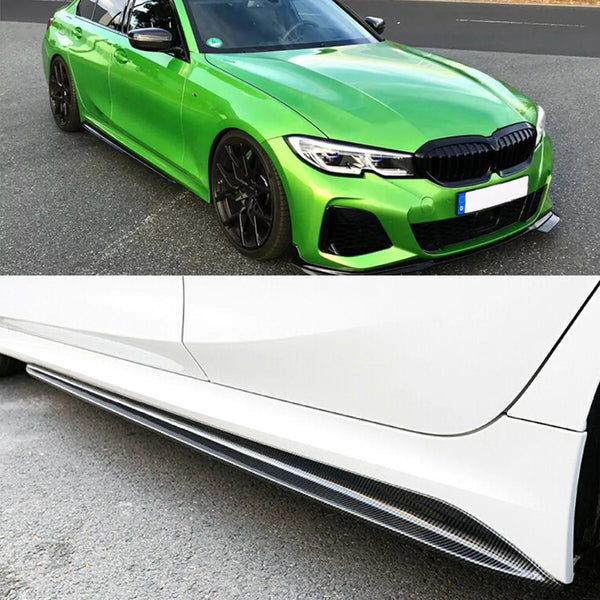 Side Skirts Carbon Fibre Look For BMW 3 Series G20 G21