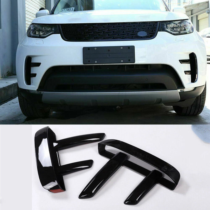 Front Bumper Vent Fingers For Land Rover Discovery 5 2016-2021 Gloss Black