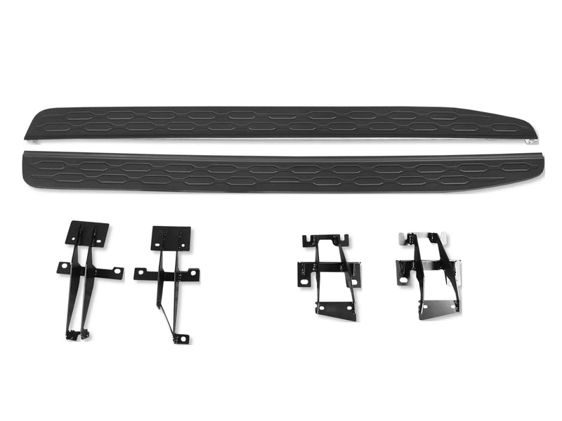 Black/Silver Side Steps For Land Rover Discovery 5 L462 2016-2021