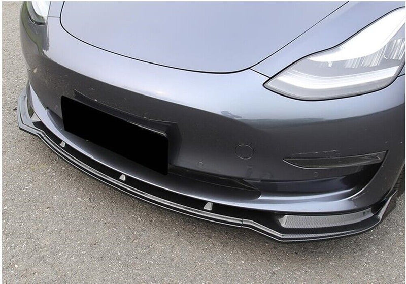 Tesla Model 3 Front Lip Carbon Look