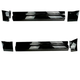Land Rover Defender 90 Side Door Mouldings Gloss Black