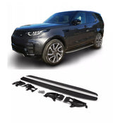 Black/Silver Side Steps For Land Rover Discovery 5 L462 2016-2021